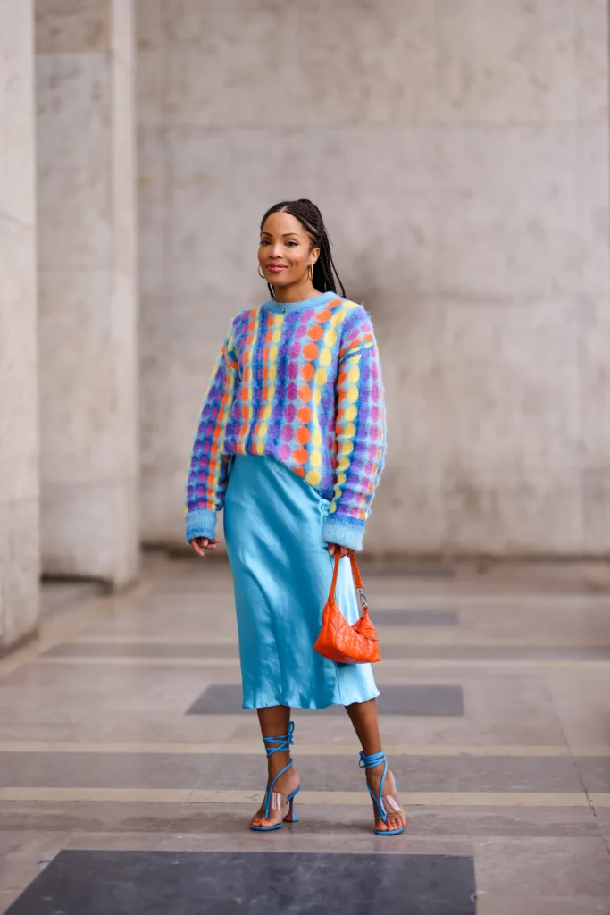Chic & Colorful: Tube Top + Maxi Skirt + Flip Flop Heels