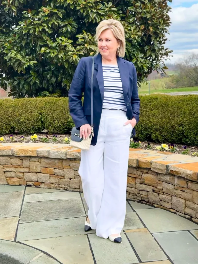 Classic Navy & White: Effortless Spring Elegance