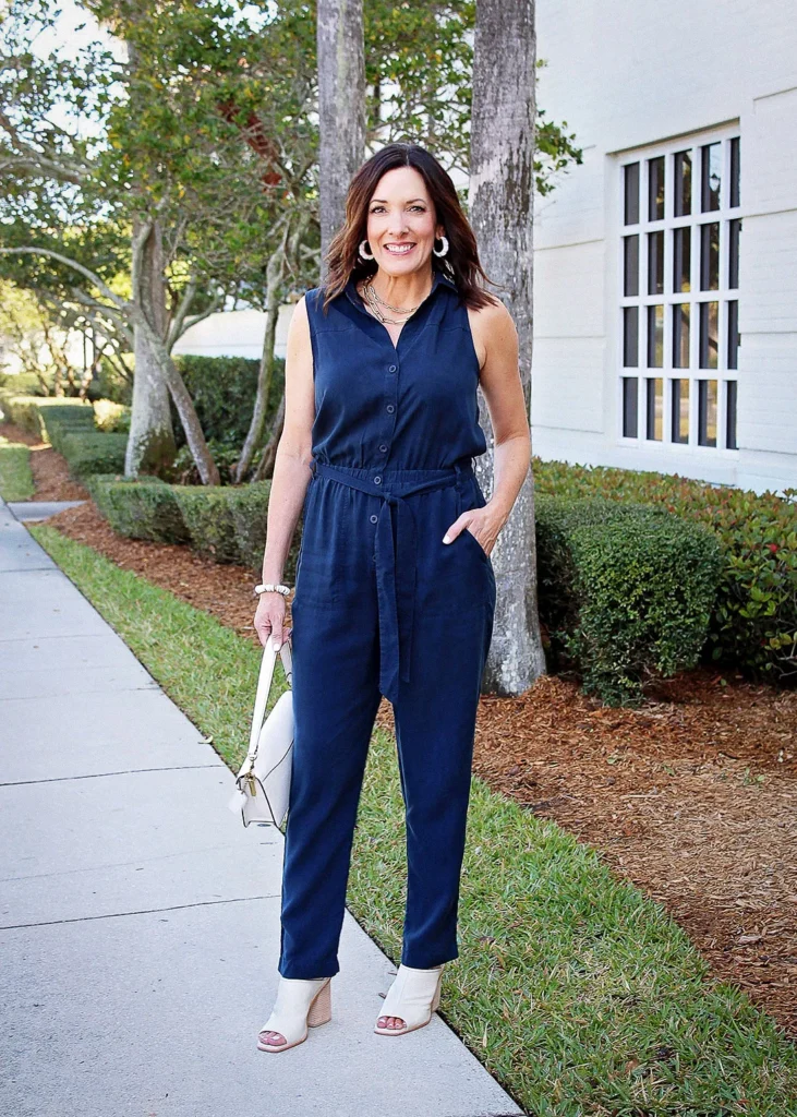 Chic & Effortless: Utility Jumpsuit + Slides