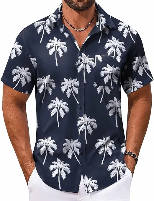 Island Vibes: Floral Shirt & White Shorts Combo